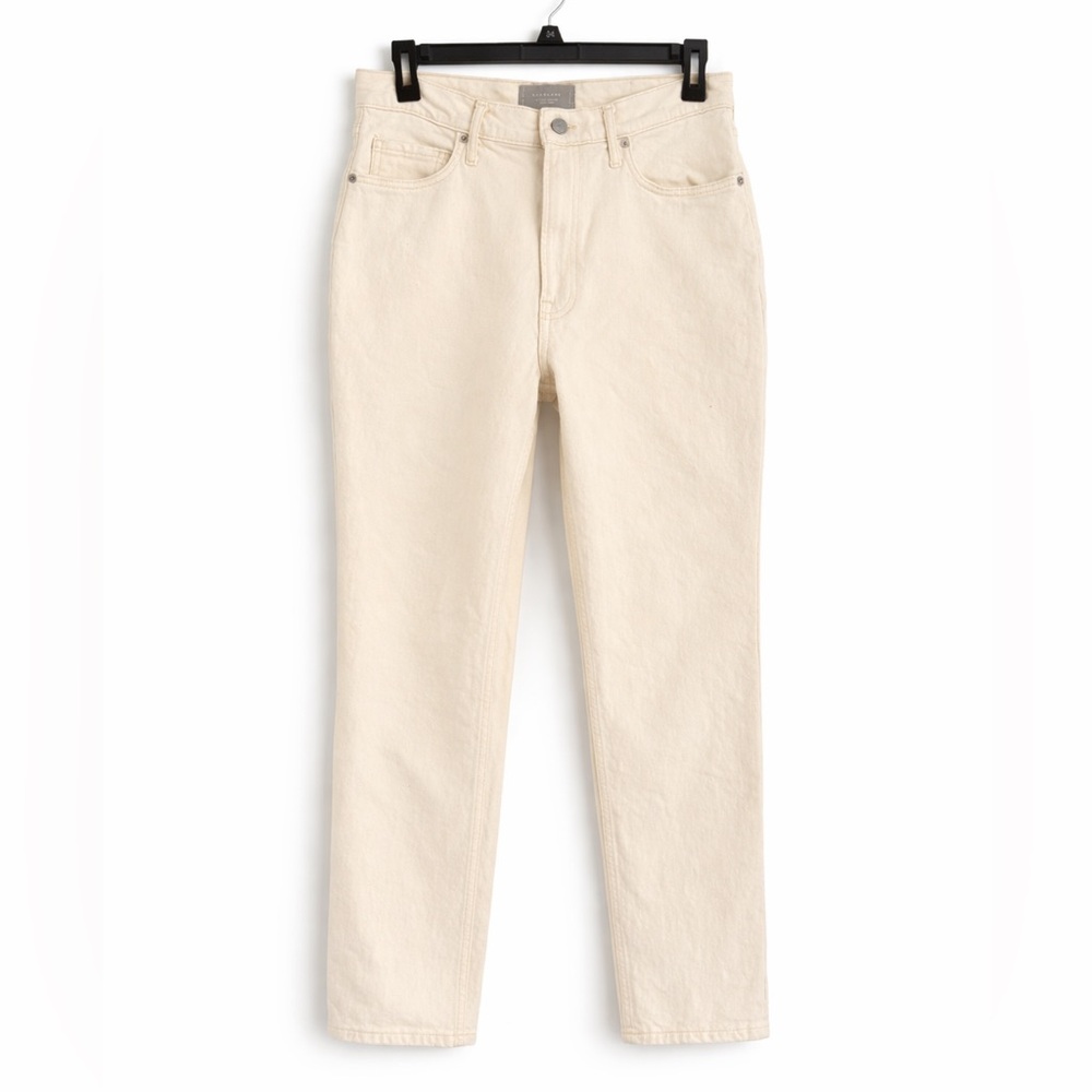 Everlane Cheeky Straight Leg Jeans Ecru Cream Size 29 High Rise